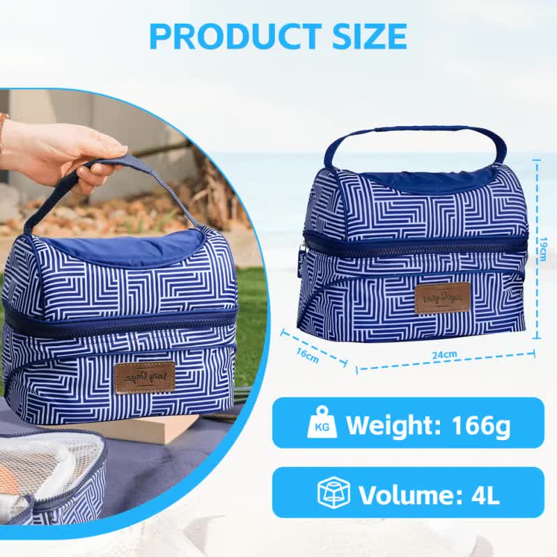 Lazy Dayz Insulated Deluxe Lunch Cooler - Makena