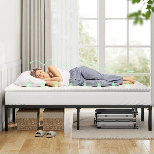 8cm Memory Foam Mattress Topper with Bamboo Cover - King - Mekamart Australia