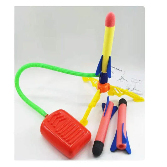 Air Power Foam Rocket Shoot Up Stomp Launcher Kids Outdoor Activities Toys - Mekamart Australia