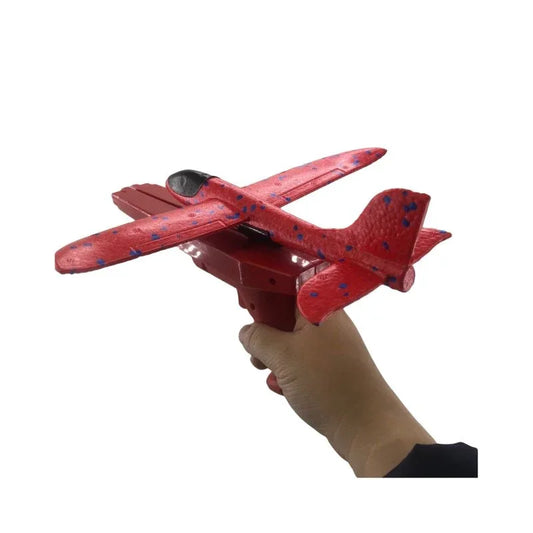 2x Ejection Foam Plane Toy Outdoor Sport with Light Safe for Children Birthday Gift - Mekamart Australia