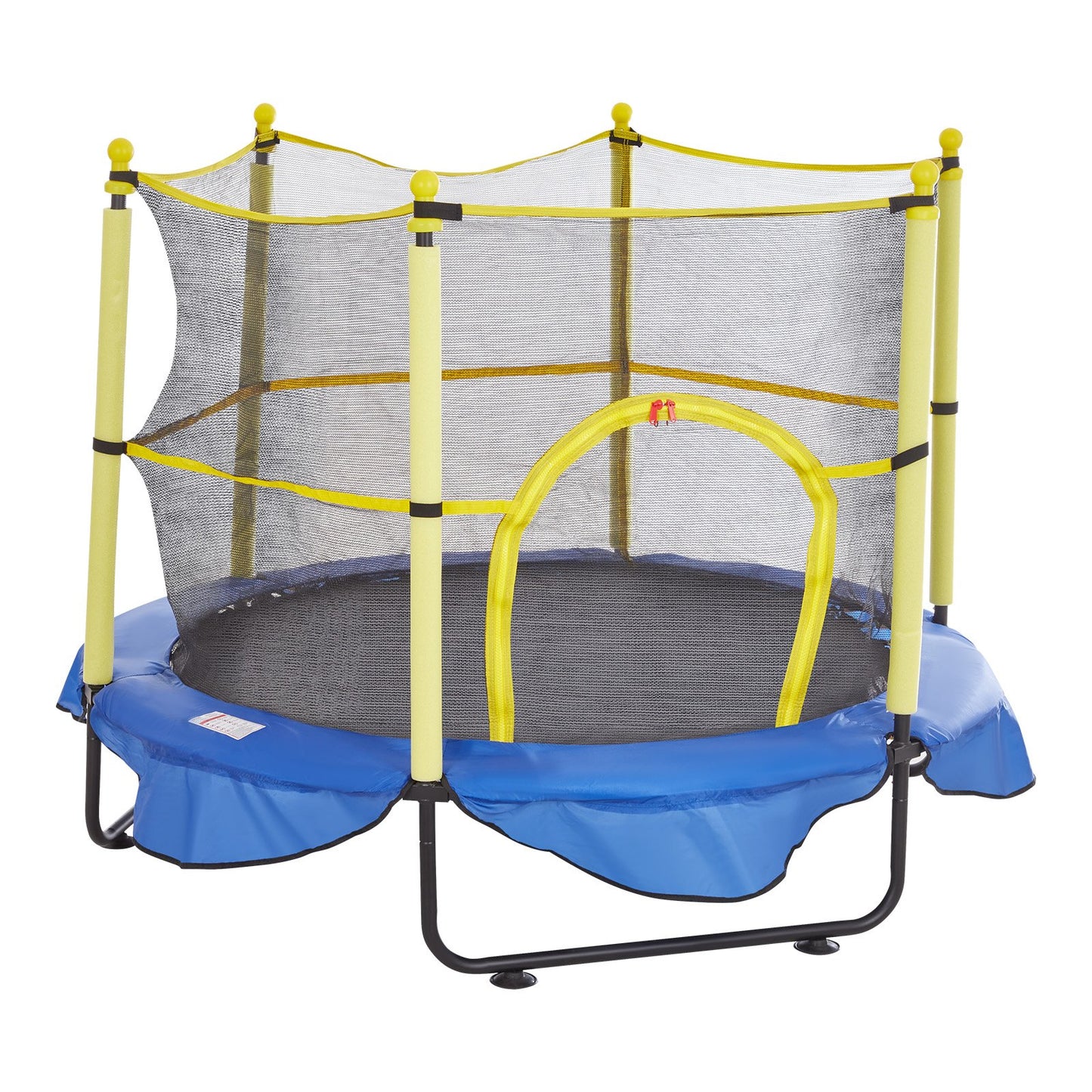 VEVOR 5FT Trampoline for Kids, 60" Indoor Outdoor Trampoline with Safety Enclosure Net, Basketball Hoop and Ocean Balls, Mini Toddler Recreational Trampoline Birthday Gifts for 3+ Years Kids