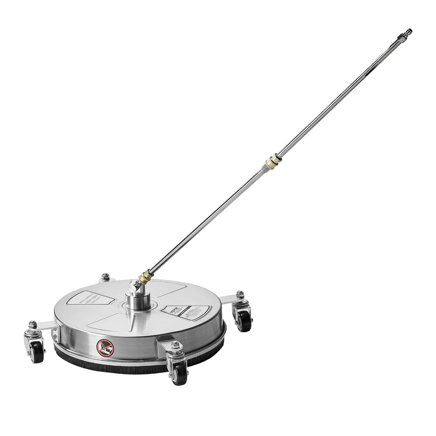 VEVOR 15" Pressure Washer Surface Cleaner 4 Wheels 4000 Max PSI 2 Extended Wands - Mekamart Australia