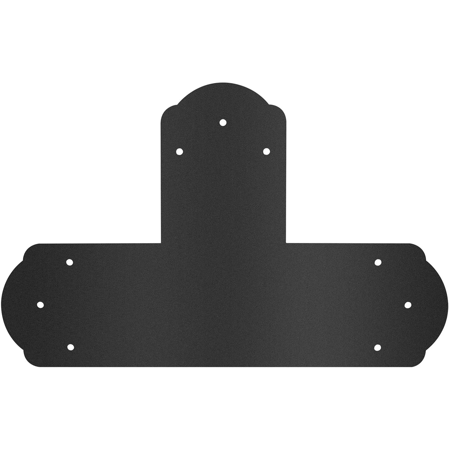 VEVOR Black T Mending Plate T-shape 8 PCs 6" Flat Connector Post to Beam Bracket - Mekamart Australia
