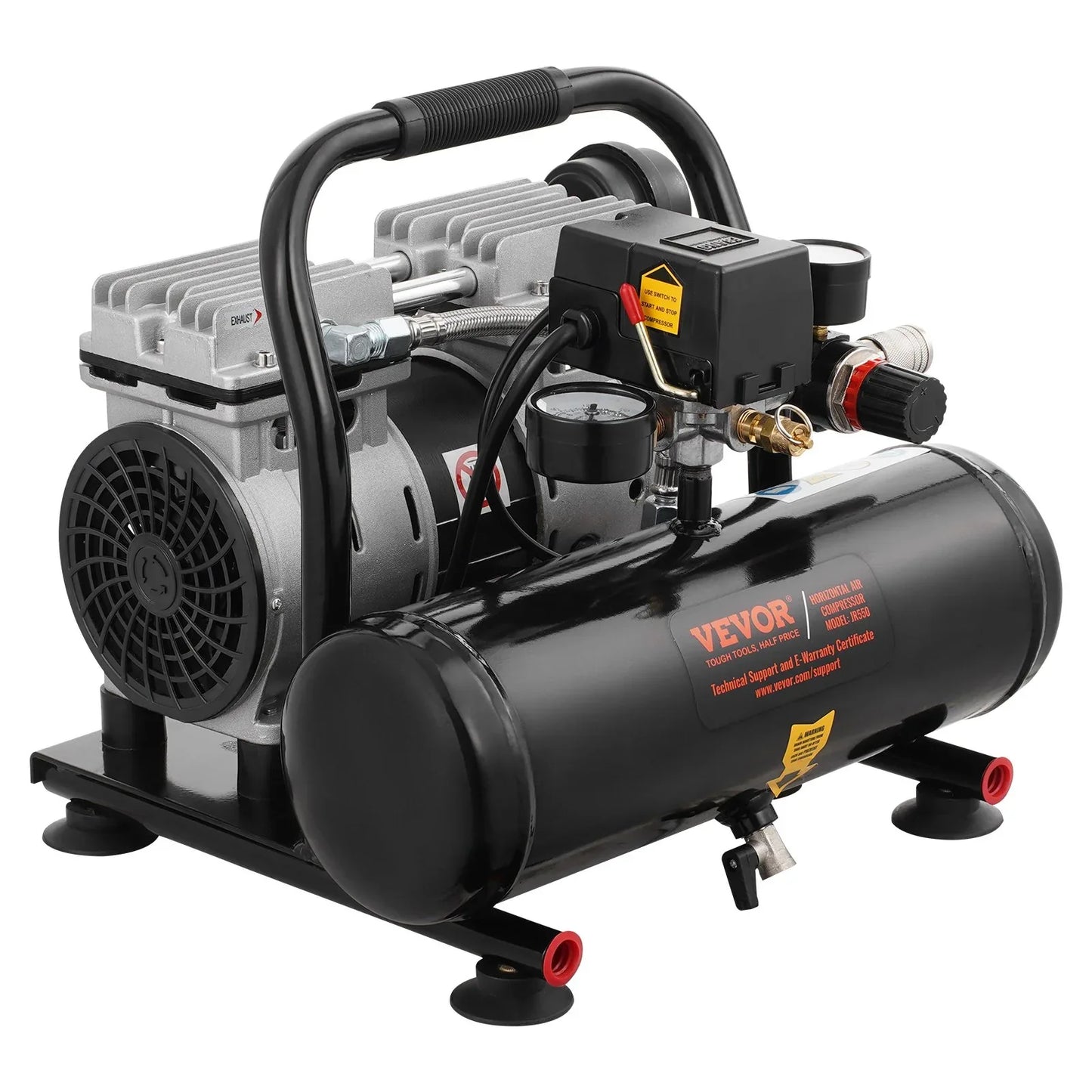 VEVOR Air Compressor Compact Portable Oil Free Compressor 4L 7bar - Mekamart Australia
