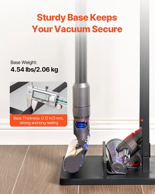 VEVOR Vacuum Stand, Compatible With Dyson V6 V7 V8 V10 V11 V15, Stable Vacuum Stand Holder with Wheels for Dyson DC30 DC31 DC34 DC35 DC58 DC59 DC62 D74 Cordless Upright Vacuum Cleaners & Accessories - Mekamart Australia