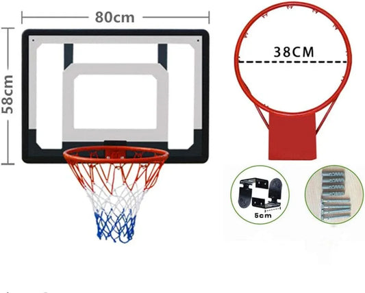 Basketball Board Basketball Board Hoop Indoor Outdoor Basket Diameter 38cm - Mekamart Australia