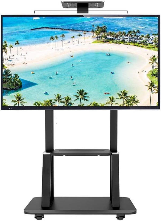Tv Stand Cart Trolley 32 To 75 Inch Mobile Tv Cart Universal Flat Screen Rolling Trolley Console Stand - Mekamart Australia