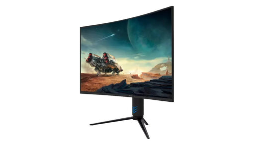 QMAX 27" Gaming Monitor Curved QHD 165Hz 2560*1440p 1ms with Build in Speakers Height Adjustable - Mekamart Australia