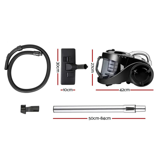 Devanti 2200W Bagless Vacuum Cleaner Black - Mekamart Australia