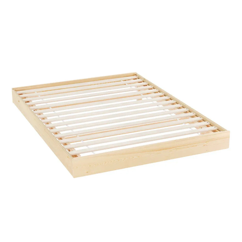 Artiss Bed Frame Double Size Floating Wooden Mattress Base Platform Timber ODIN - Mekamart Australia