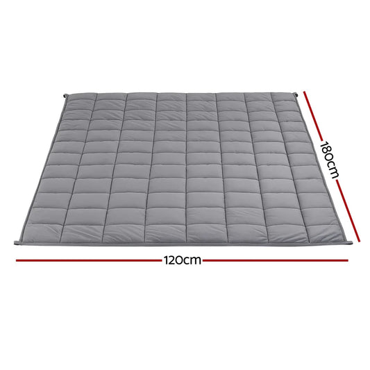 Giselle 6.8KG Weighted Blanket Adults Kid Anti Anxiety Gravity Blankets Sherpa Fleece - Mekamart Australia