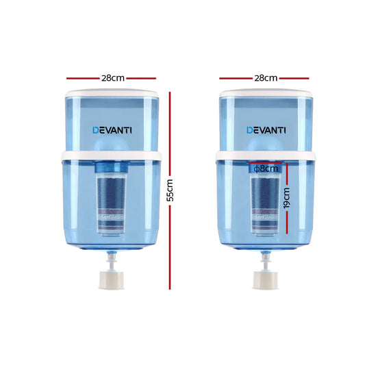 Devanti Water Cooler Dispenser 22L Filter Bottle - Mekamart Australia