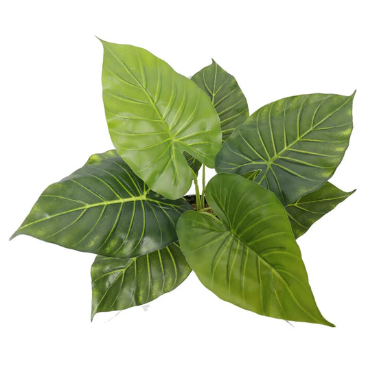 Artificial Potted Taro Plant / Elephant Ear 55cm - Mekamart Australia