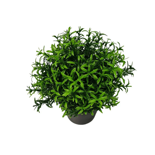 Small Potted Artificial Bright Rosemary Herb Plant UV Resistant 20cm - Mekamart Australia