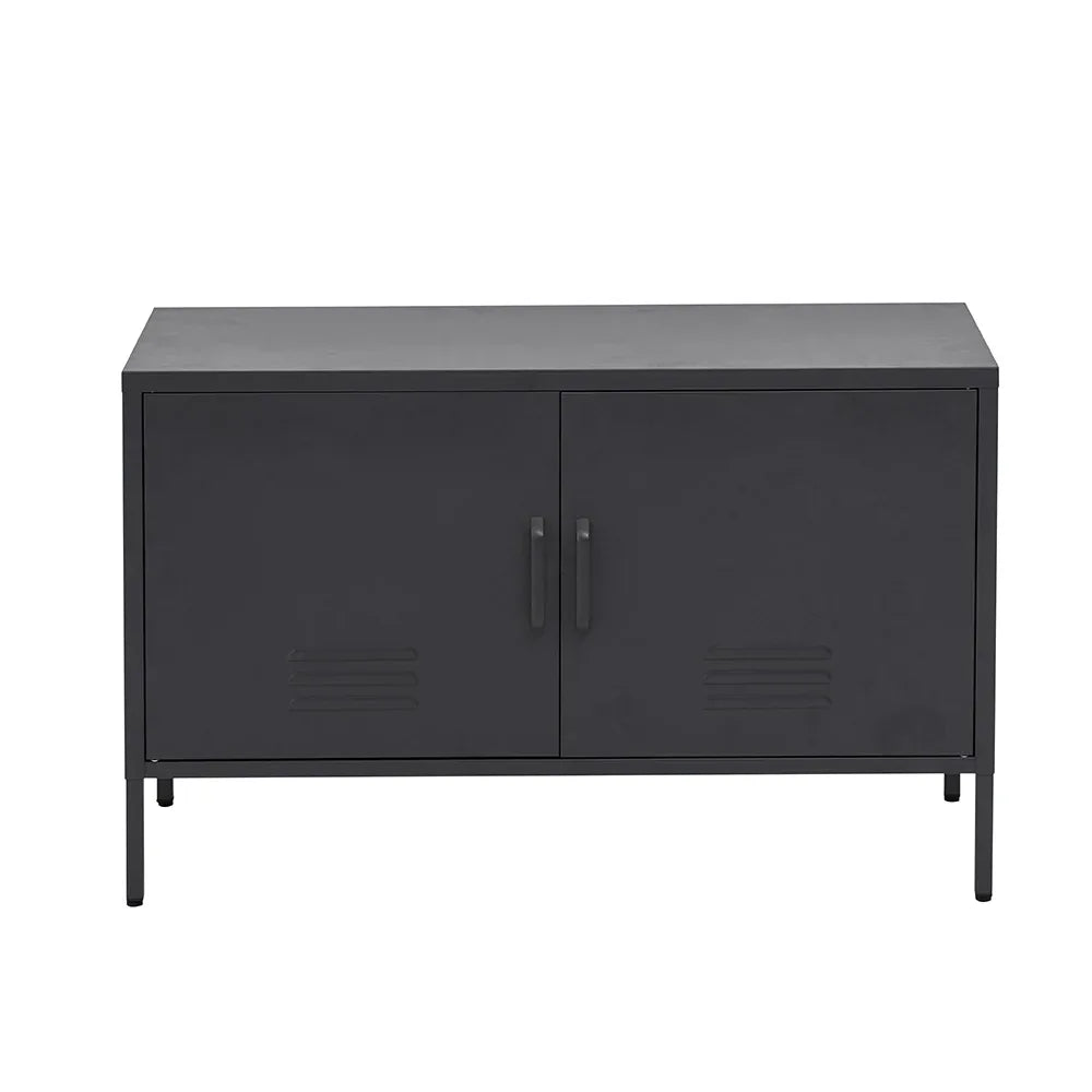 Artiss Buffet Sideboard Metal Cabinet - BASE Charcoal - Mekamart Australia