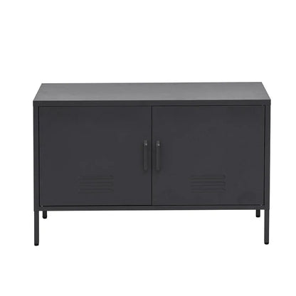 Artiss Buffet Sideboard Metal Cabinet - BASE Charcoal - Mekamart Australia