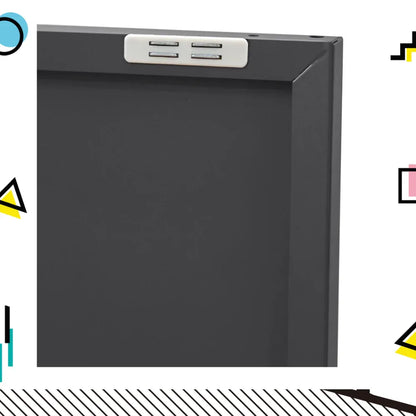 Artiss Buffet Sideboard Metal Cabinet - BASE Charcoal - Mekamart Australia