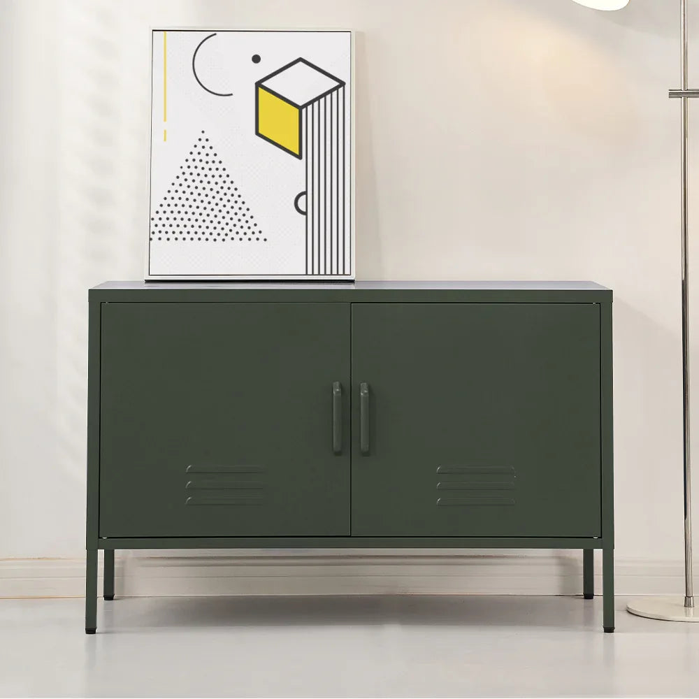 Artiss Buffet Sideboard Metal Cabinet - BASE Green - Mekamart Australia