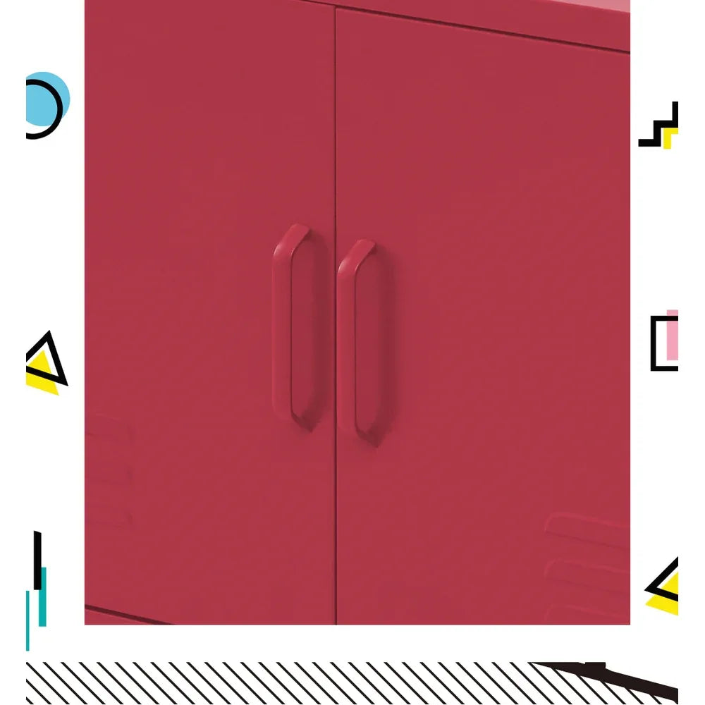 Artiss Buffet Sideboard Metal Cabinet - BASE Pink - Mekamart Australia