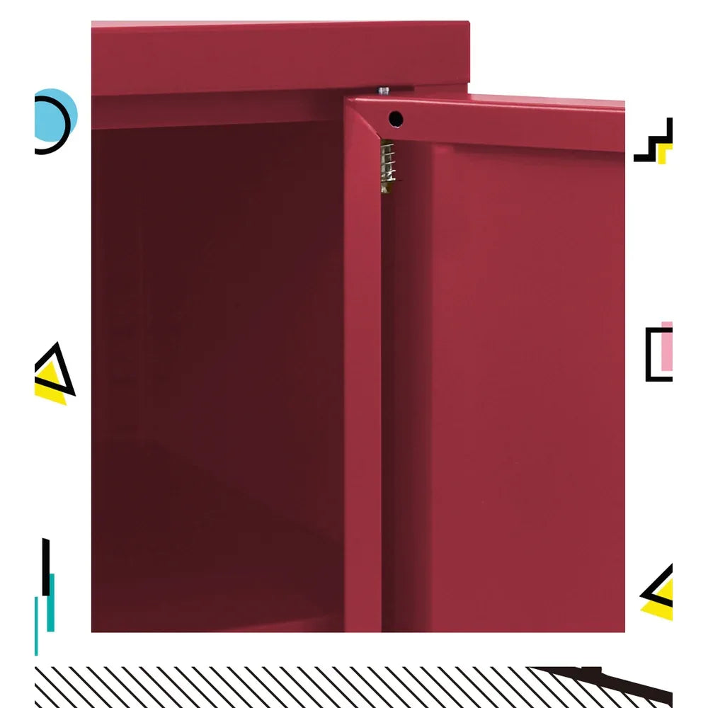 Artiss Buffet Sideboard Metal Cabinet - BASE Pink - Mekamart Australia