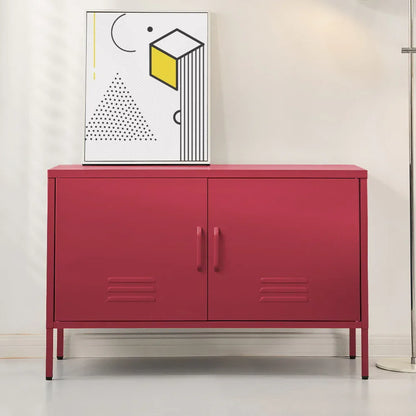 Artiss Buffet Sideboard Metal Cabinet - BASE Pink - Mekamart Australia
