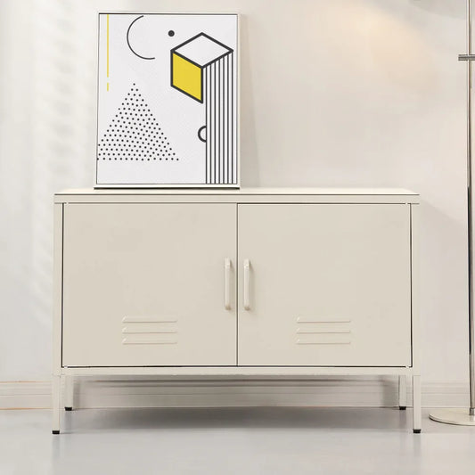 Artiss Buffet Sideboard Metal Cabinet - BASE White