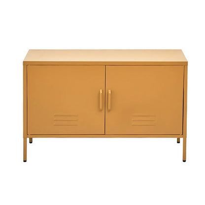 Artiss Buffet Sideboard Metal Cabinet - BASE Yellow - Mekamart Australia