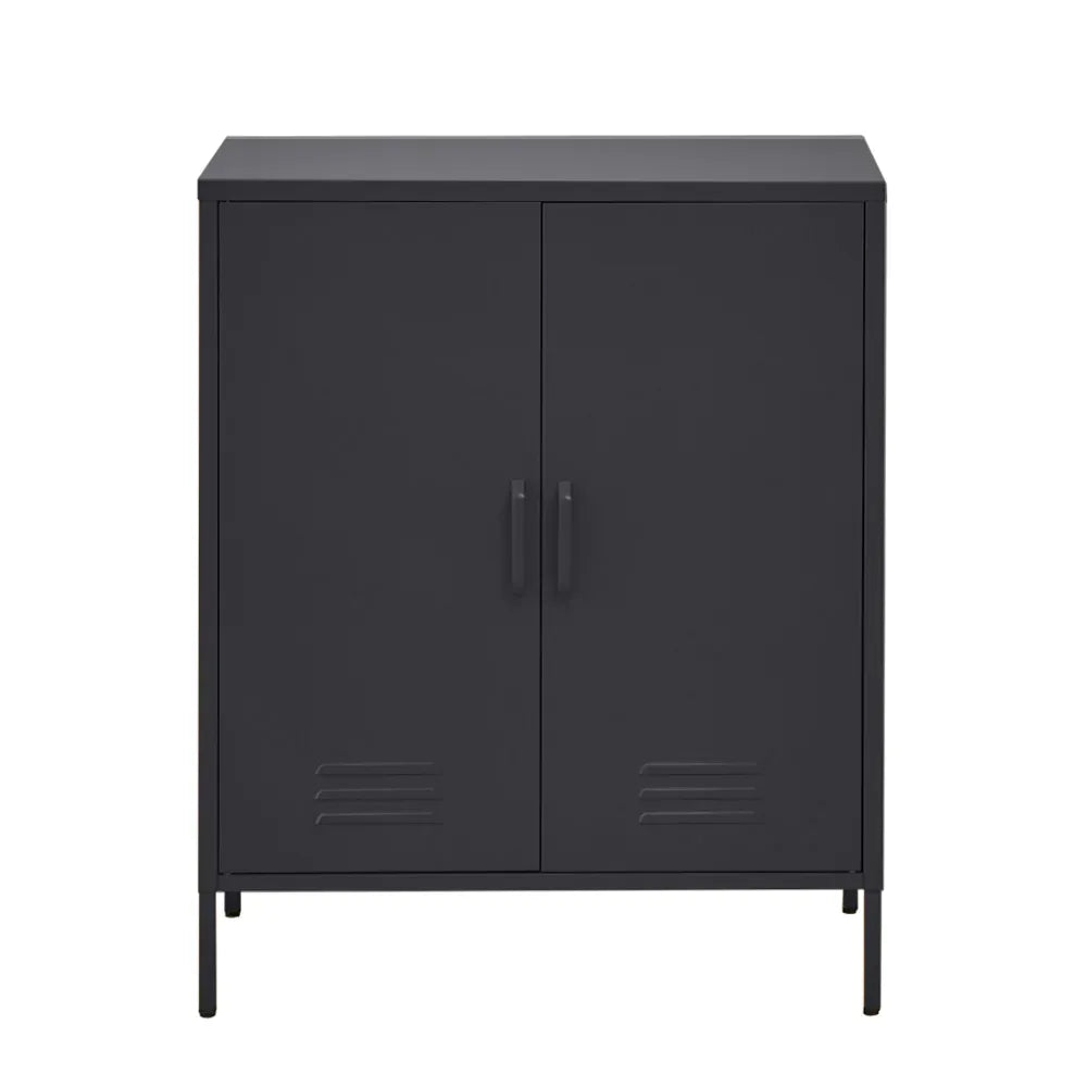 Artiss Buffet Sideboard Metal Cabinet - SWEETHEART Charcoal - Mekamart Australia