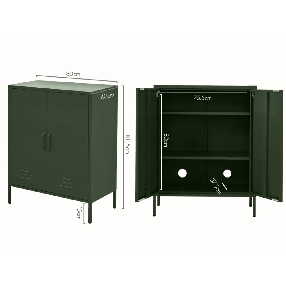 Artiss Buffet Sideboard Metal Cabinet - SWEETHEART Green - Mekamart Australia