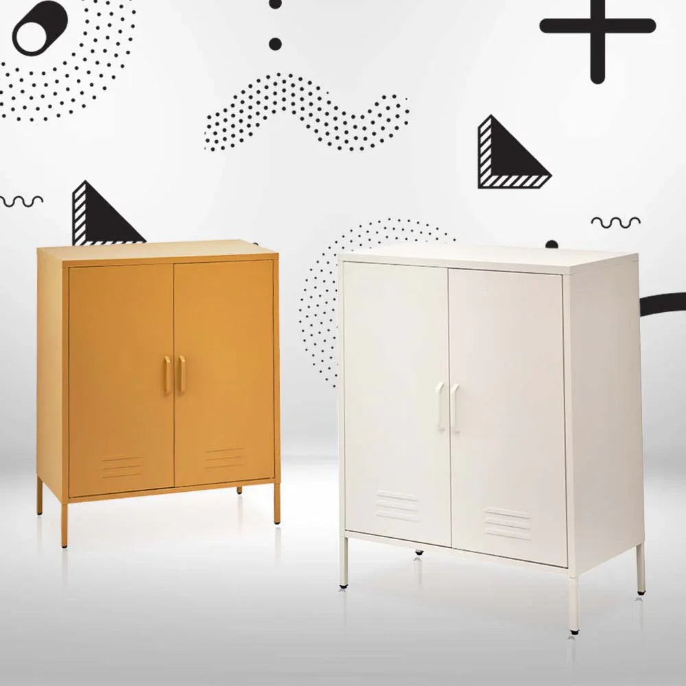 Artiss Buffet Sideboard Metal Cabinet - SWEETHEART White - Mekamart Australia