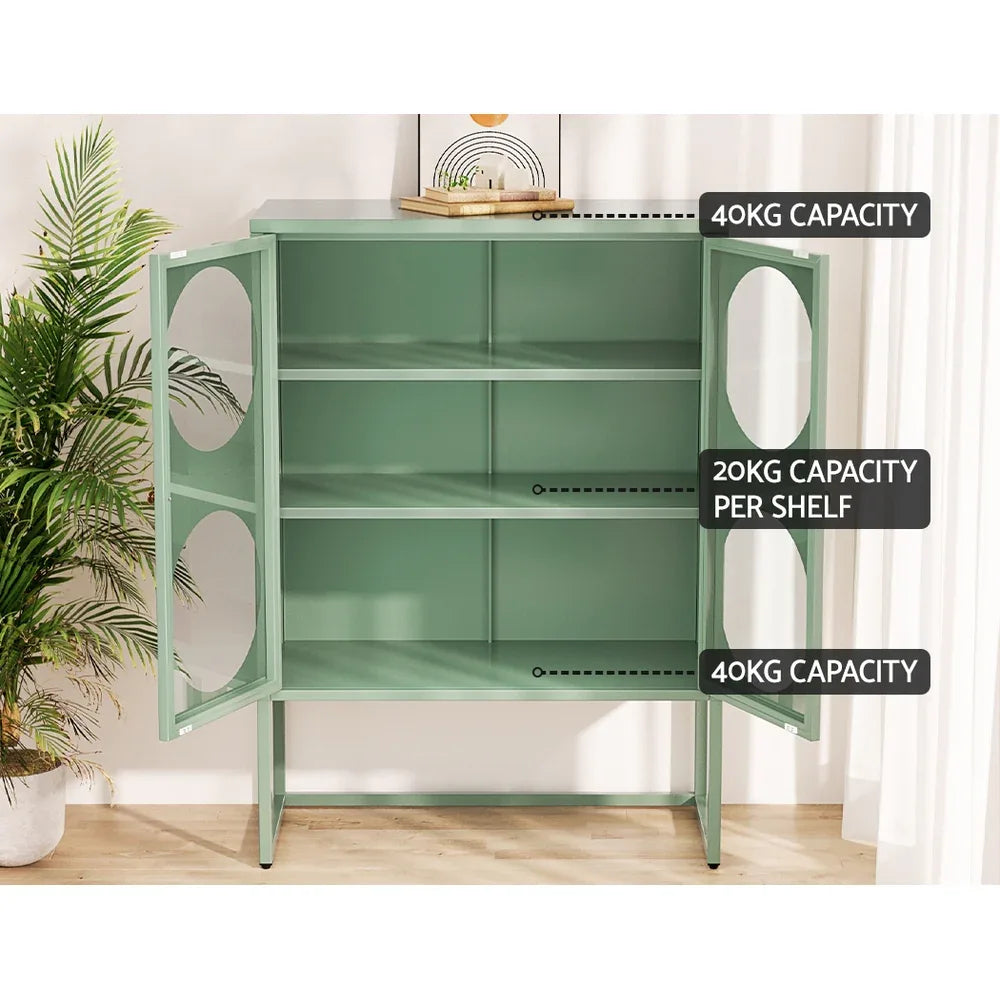 Artiss Buffet Sideboard Metal Cabinet - ELLA Green - Mekamart Australia
