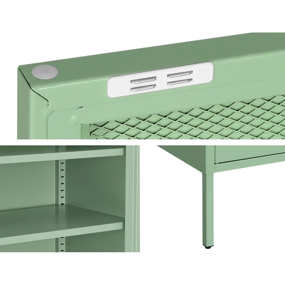 Artiss Buffet Sideboard Metal Cabinet - ELSA Green - Mekamart Australia