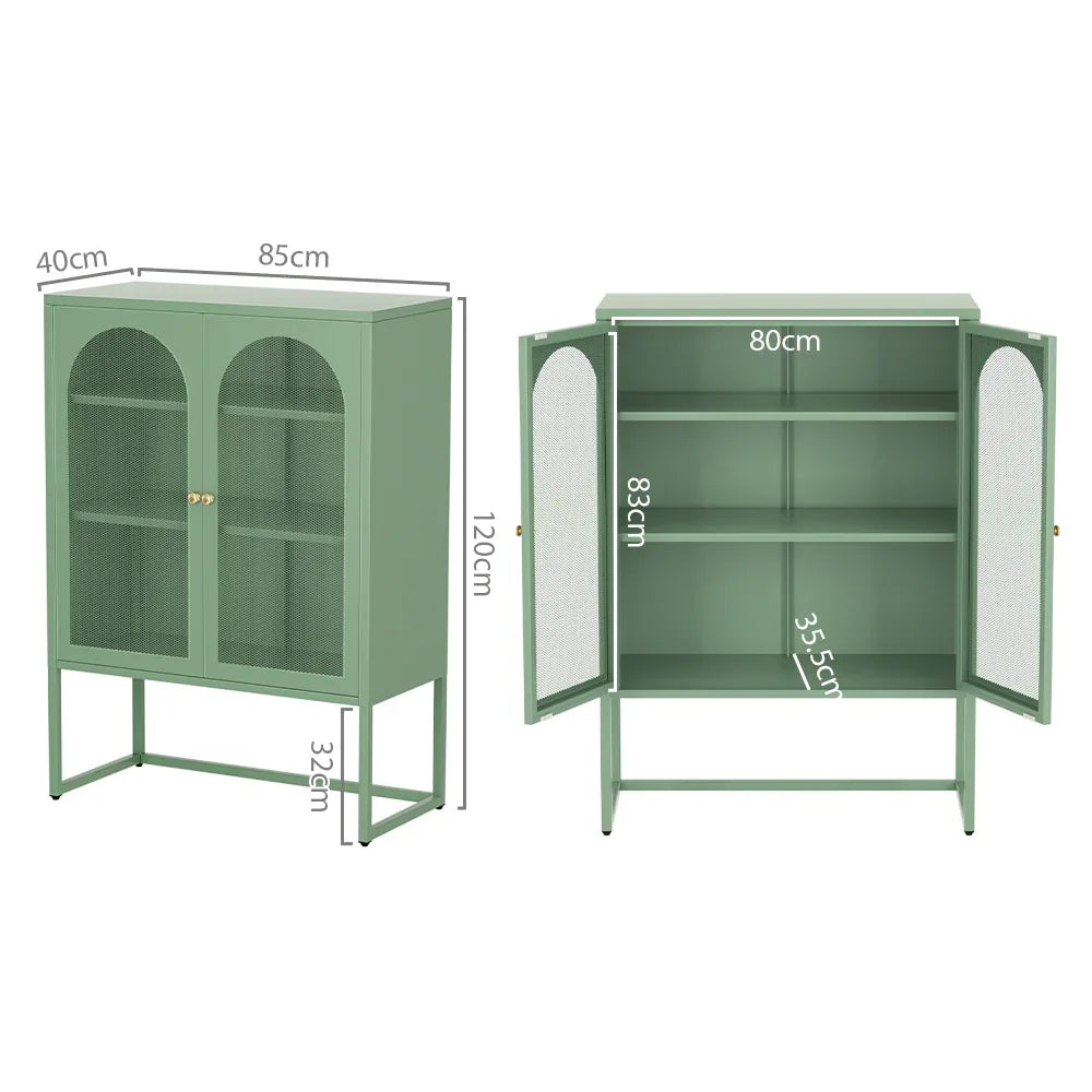 Artiss Buffet Sideboard Metal Cabinet - ELMA Green - Mekamart Australia