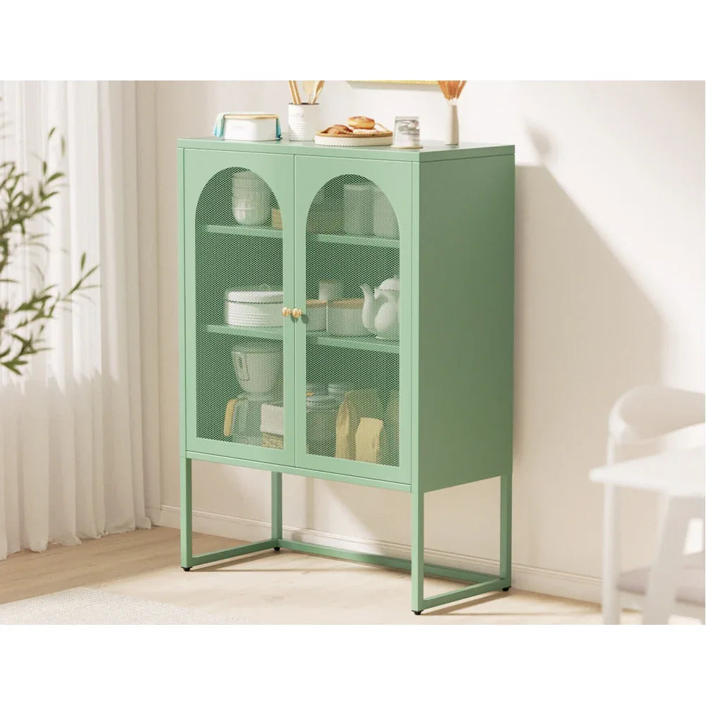 Artiss Buffet Sideboard Metal Cabinet - ELMA Green - Mekamart Australia