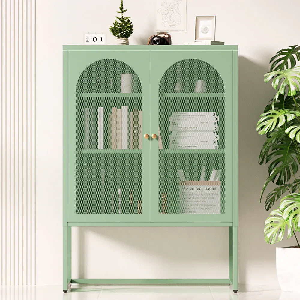 Artiss Buffet Sideboard Metal Cabinet - ELMA Green - Mekamart Australia