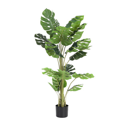 Artiss 140cm Artificial Monstera Tree Faux Trees Indoor Decor Artificial Plants Lifelike Plant 1.4M