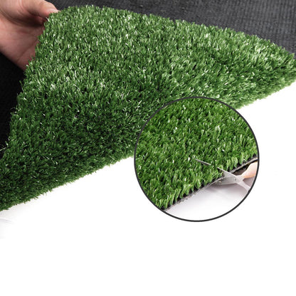 Prime Turf Artificial Grass 2mx10m 17mm Synthetic Fake Lawn Turf Plant Plastic Olive