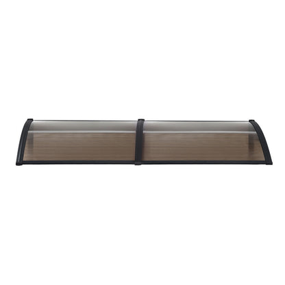 Instahut Window Door Awning 0.8mx2m Brown