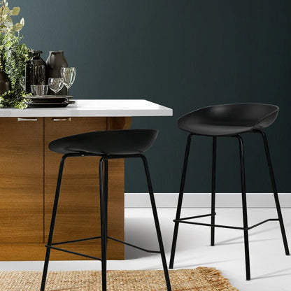 Artiss 2x Bar Stools Kitchen Counter Stools Metal - Mekamart Australia