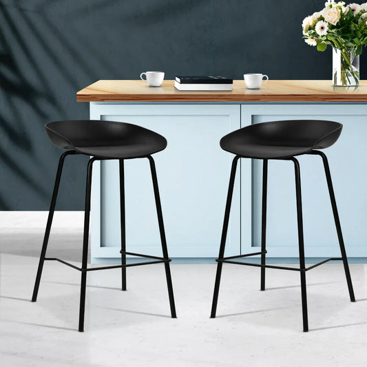 Artiss 2x Bar Stools Kitchen Counter Stools Metal - Mekamart Australia