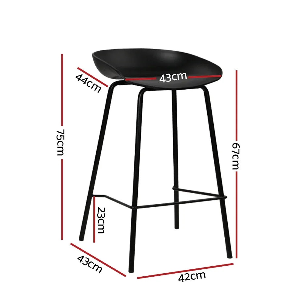 Artiss 4x Bar Stools Kitchen Counter Stools Metal - Mekamart Australia