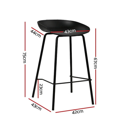 Artiss 4x Bar Stools Kitchen Counter Stools Metal - Mekamart Australia