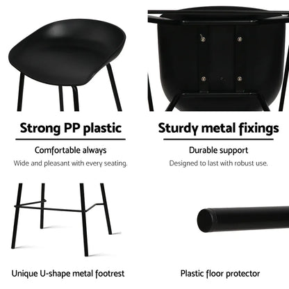 Artiss 4x Bar Stools Kitchen Counter Stools Metal - Mekamart Australia