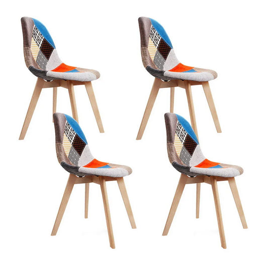 Artiss Dining Chairs Set of 4 Fabric Retro Replica DSW - Mekamart Australia