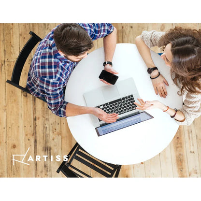 Artiss Dining Table Round White 4 Seater 90CM - Mekamart Australia