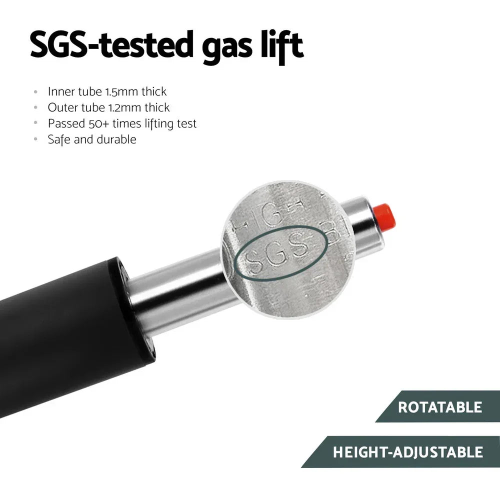 Artiss 4x Bar Stools Vintage Leather Swivel Gas Lift Brown - Mekamart Australia