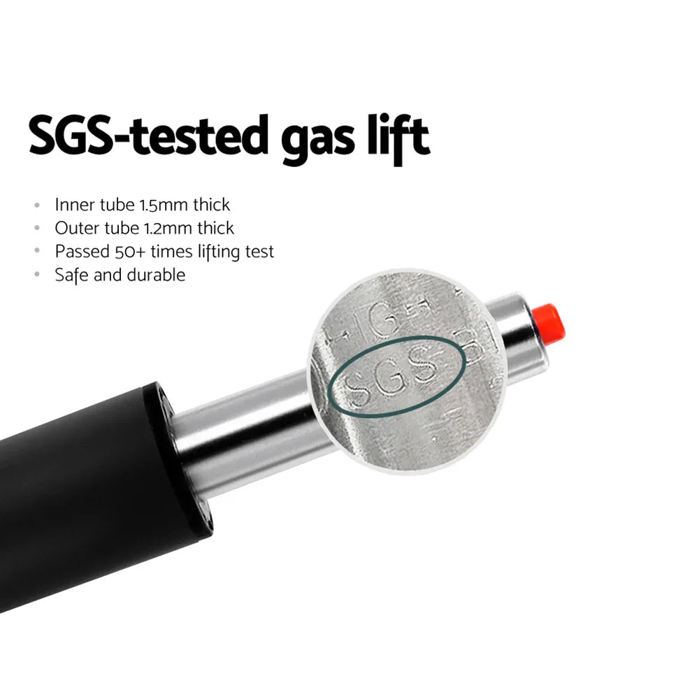 Artiss 2x Bar Stools PU Leather Gas Lift White - Mekamart Australia