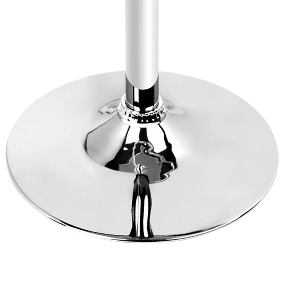 Artiss Bar Table Gas Lift Round White - Mekamart Australia