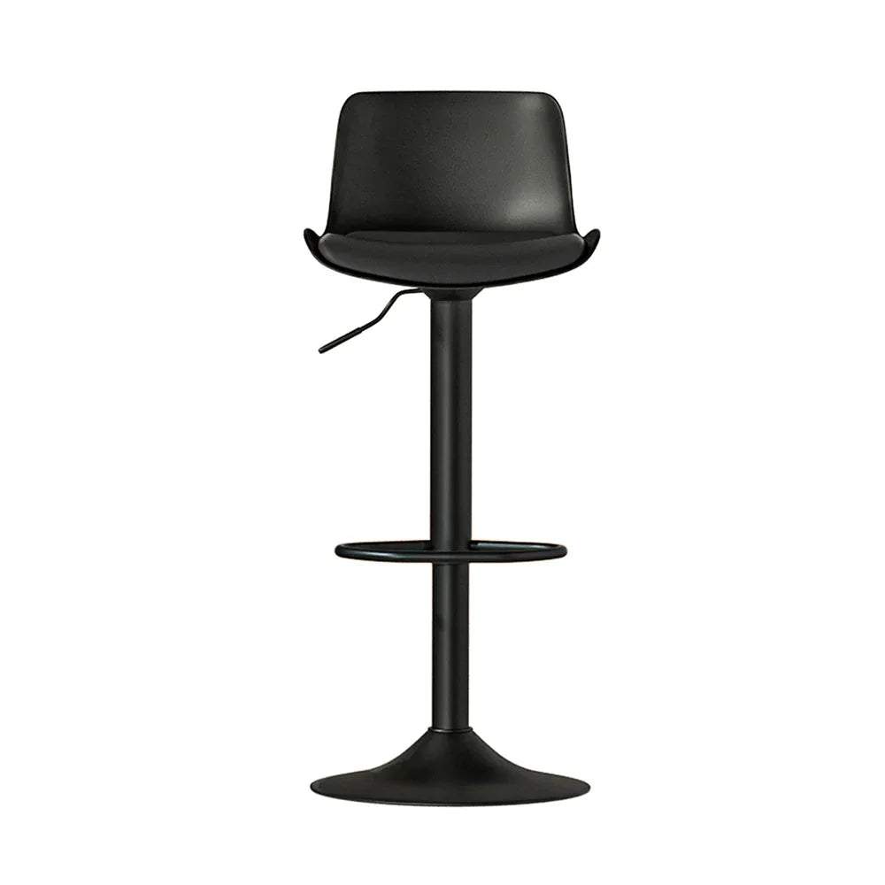 Artiss 2x Bar Stools Padded Seat Gas Lift Black - Mekamart Australia