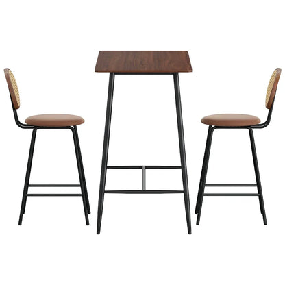 Artiss Bar Table Stools Set Dining Desk Industrial Kitchen Chairs Cafe Pub
